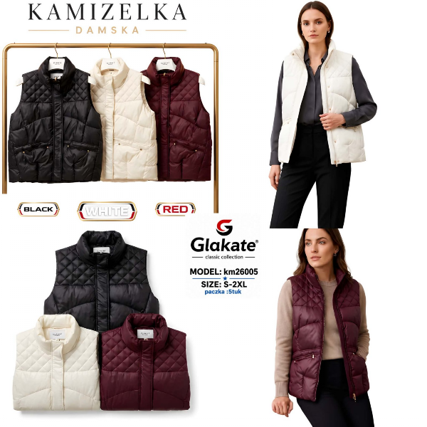 Kamizelki damskie Roz S-2XL, 1 Kolor Paczka 5 szt